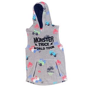 𝅺CHILDREN’S monster truck tank top hoodie